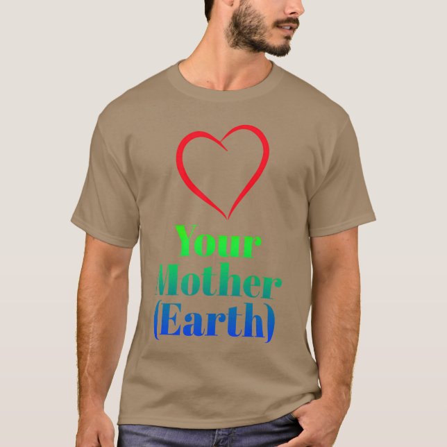 Camiseta Ame o seu retro da Terra Mãe (Frente)
