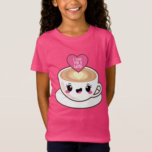 Camiseta Ame-o um Latte EMoji (Frente)