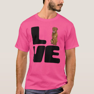 Camiseta Ame Os Meus Cachorros De Bordeaux