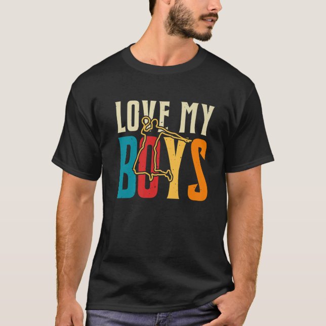 Camiseta Ame Os Meus Meninos | Basquete (Frente)