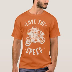 Camiseta Ame Os Motocicletas Do Speed Cafe Racer