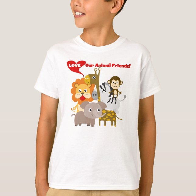 Camiseta Ame Os Nossos Amigos Animais (Frente)