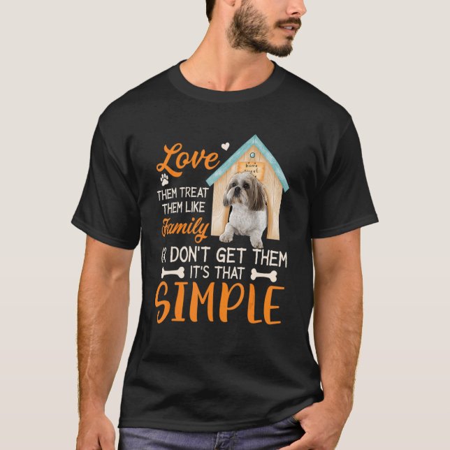 Camiseta Ame-os Tratem-nos como uma família ou não os compr (Frente)