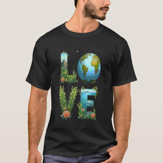 Camiseta Ame Professores do Dia da Terra Salve Nosso Planet