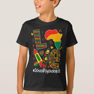 Camiseta Ame Psicólogo Escolar História Negra Africana Seg