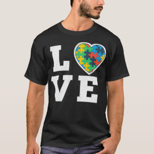 Camiseta Ame Quebra-cabeça Autismo Sensibilização Suporte A