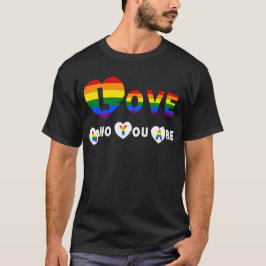 Camiseta Ame Quem Você É - LGBTQ