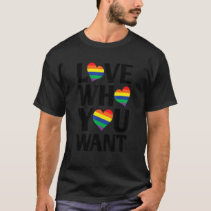 Camiseta Ame Quem Você Quer Diversidade Lgbtq Orgulho Arco-