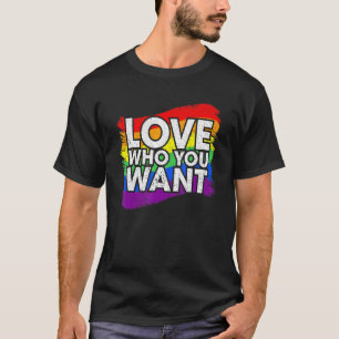 Camiseta Ame Quem Você Quer Eu Orgulho gay I Lgbtq