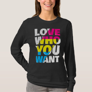 Camiseta Ame Quem Você Quer O Rainbow Flag Lgbtq Pansexual