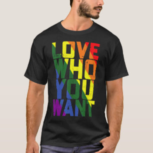 Camiseta Ame Quem Você Quer Orgulho gay Lgbt Men Mulheres A