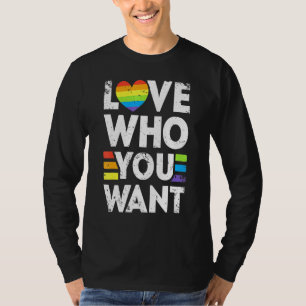 Camiseta Ame Quem Você Quer Orgulho gay Lgbt Men Mulheres A
