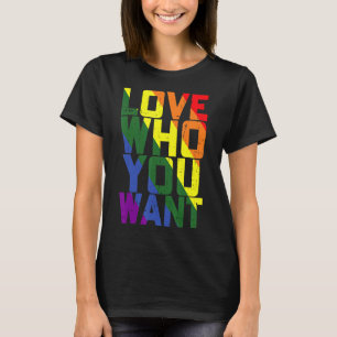 Camiseta Ame Quem Você Quer Orgulho gay Lgbt Men Mulheres A