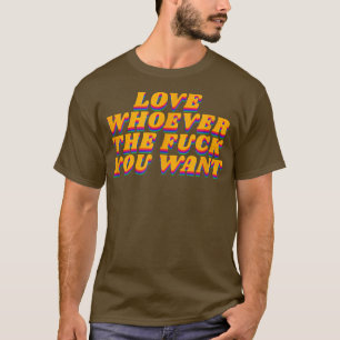 Camiseta Ame quem você quiser Lgbtq Orgulho gay 1970s Rainb