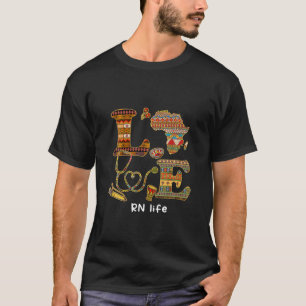 Camiseta Ame RN Enfermeira História Negra Mês Orgulho Afr