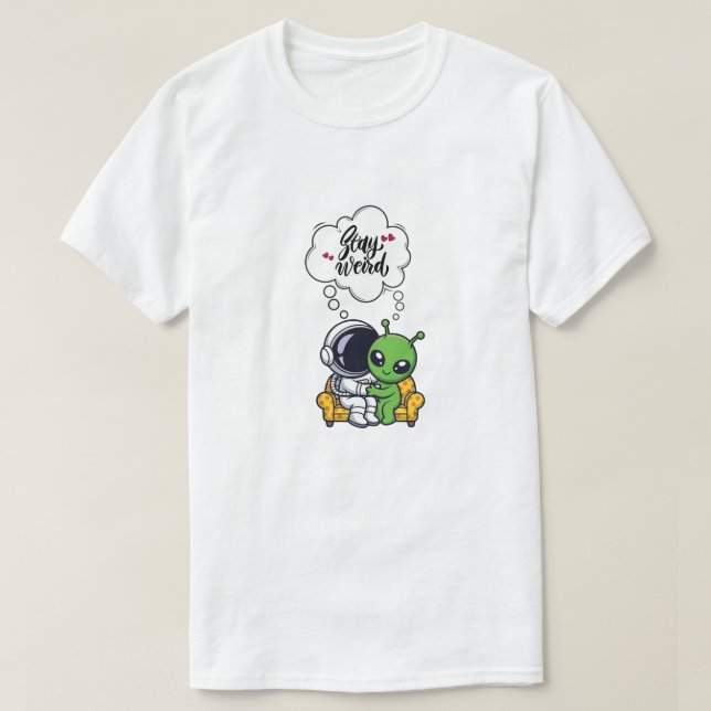 Camiseta Ame-se Estranho (Frente do Design)