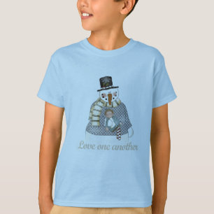 Camiseta Ame-se outra t-shirts e presentes de boneco de nev