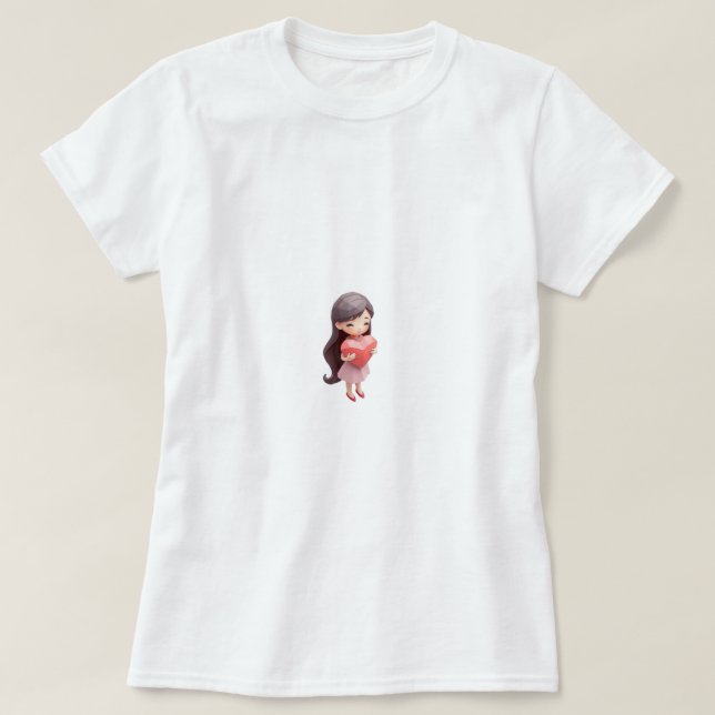 Camiseta Ame-Se Primeiro As Meninas De Coração Bonitas (Frente do Design)