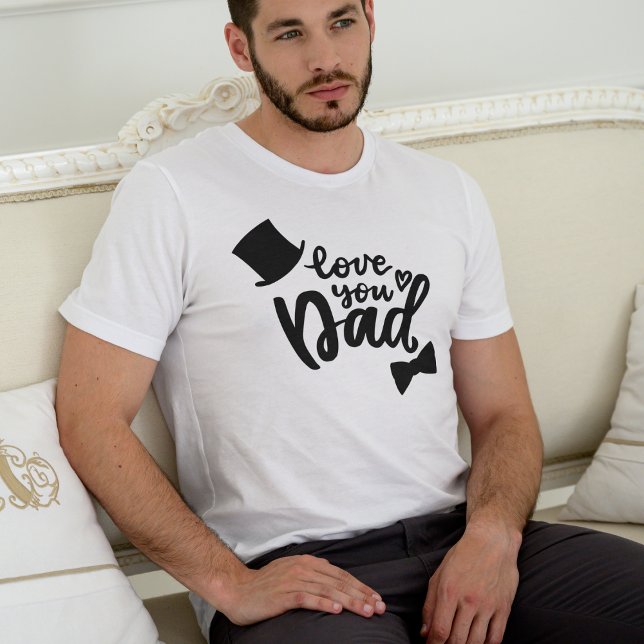 Camiseta Ame seu Pai - Sobreposição do Dia de os pais (Criador carregado)