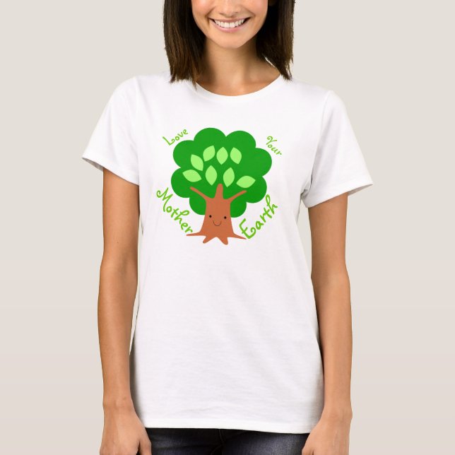 Camiseta Ame seu t-shirt da Mãe Terra (Frente)