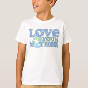 Camiseta Ame seu t-shirt dos miúdos da Mãe Terra