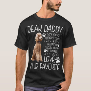 Camiseta Ame seu Tshirt favorito do cão de caniche