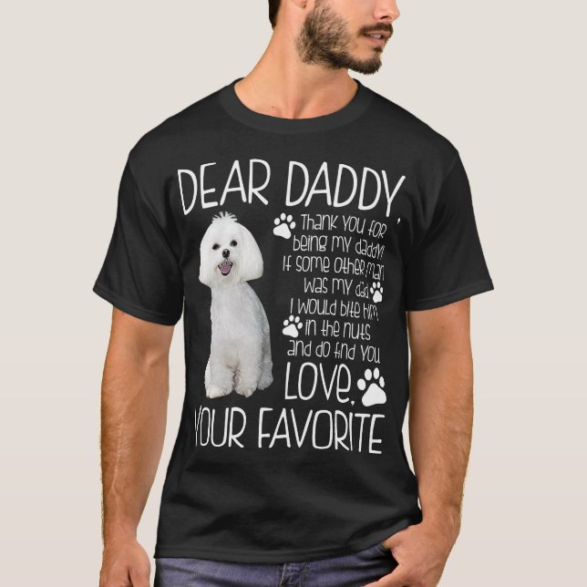 Camiseta Ame seu Tshirt favorito do cão maltês (Frente)