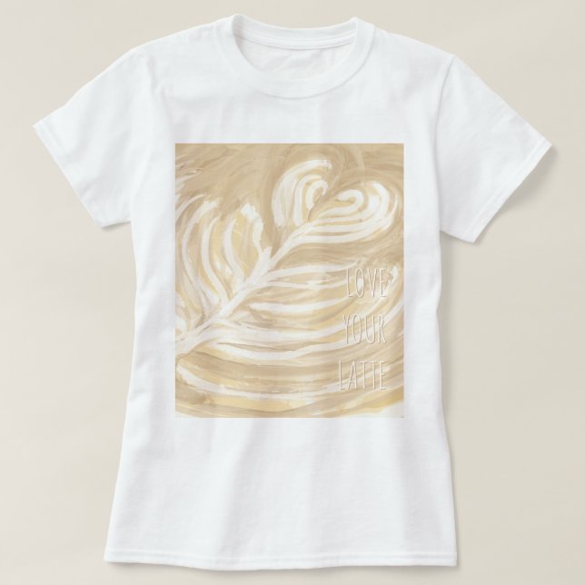 Camiseta Ame sua arte latina (Frente do Design)