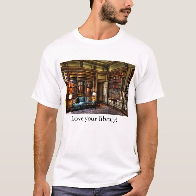 Camiseta Ame sua biblioteca! (Frente)