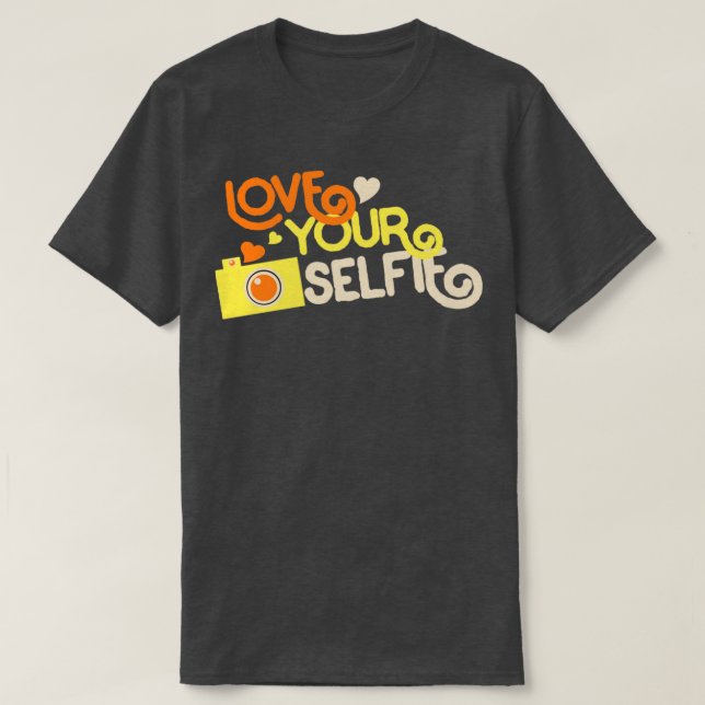 Camiseta Ame sua Selfie (Frente do Design)