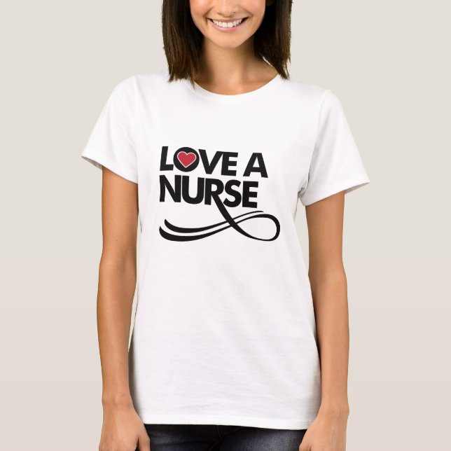 Camiseta Ame uma enfermeira (Frente)