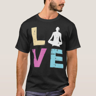 Camiseta Ame Yoga Gift Meditação Espiritual Yoga