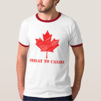 Camiseta Ameaça ao t-shirt de Canadá