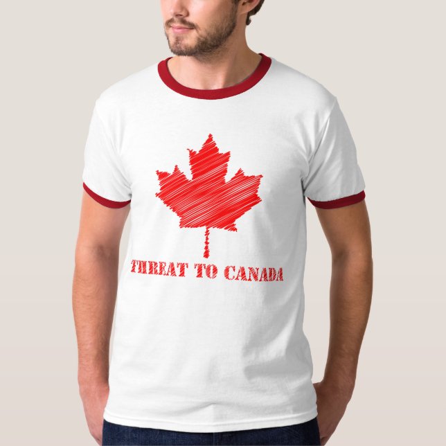 Camiseta Ameaça ao t-shirt de Canadá (Frente)