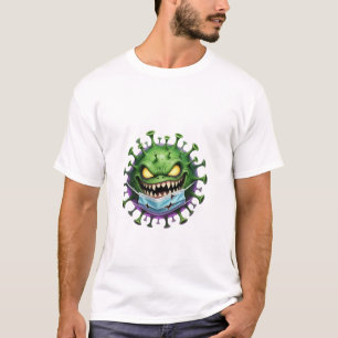 Camiseta Ameaça Mascarada: Vírus Selvagem com um Senso Somb