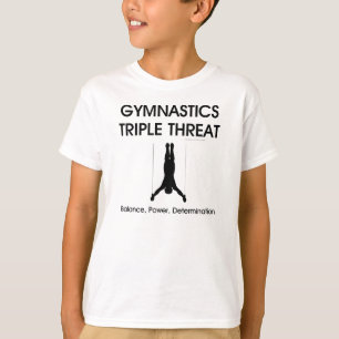 Camiseta Ameaça SUPERIOR triplicar-se da ginástica (homen