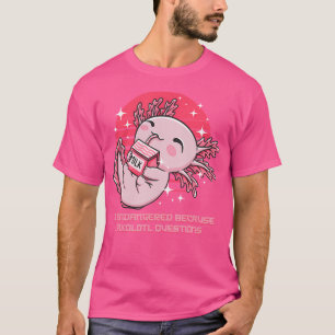 Camiseta Ameaçada Porque Eu Pergunto A Axolotl "Salam Engra