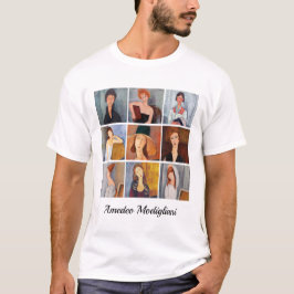 Camiseta Amedeo Modigliani - Colagem de Obras-Domésticas