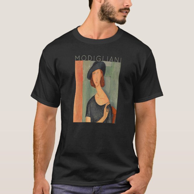 Camiseta Amedeo Modigliani Jeanne Hebuterne Au Chapeau Para (Frente)