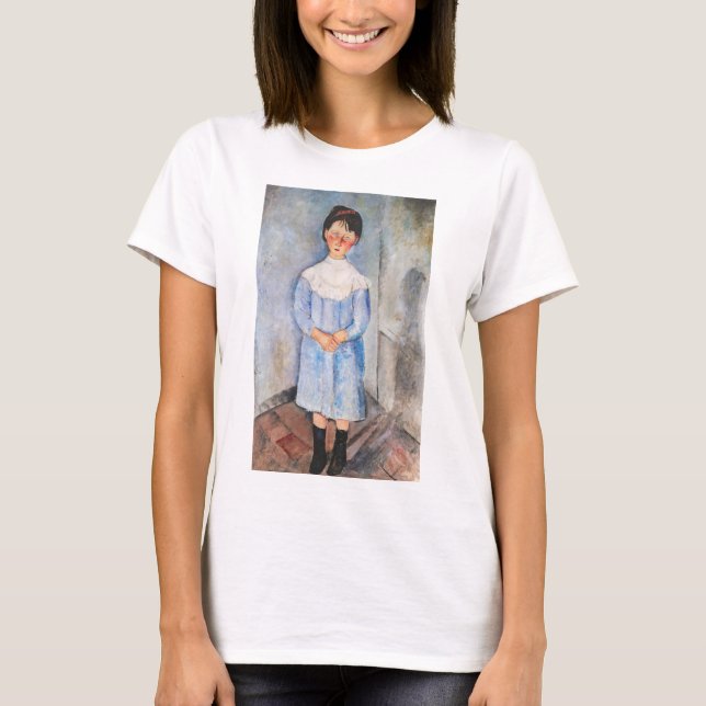 Camiseta Amedeo Modigliani - Menina de Azul (Frente)