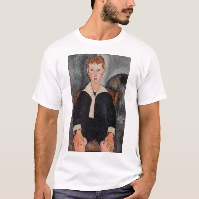 Camiseta Amedeo Modigliani - Menino de um Terno de Marinhei (Frente)