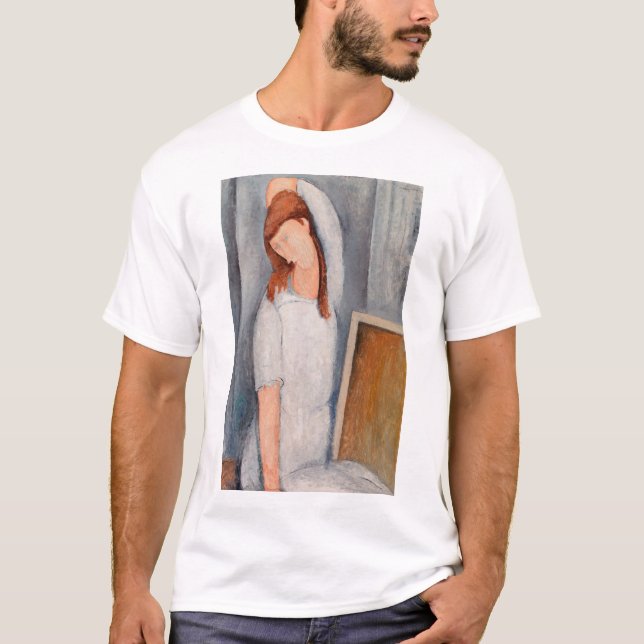 Camiseta Amedeo Modigliani - Retrato Jeanne Hebuterne #1 (Frente)