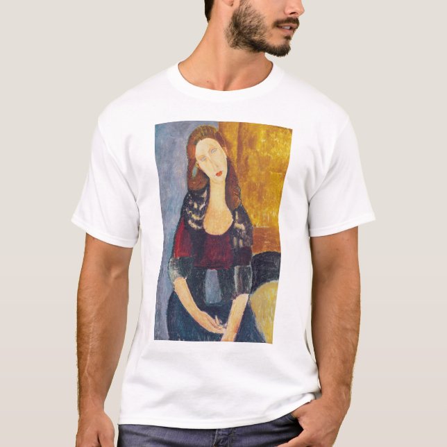 Camiseta Amedeo Modigliani - Retrato Jeanne Hebuterne #2 (Frente)