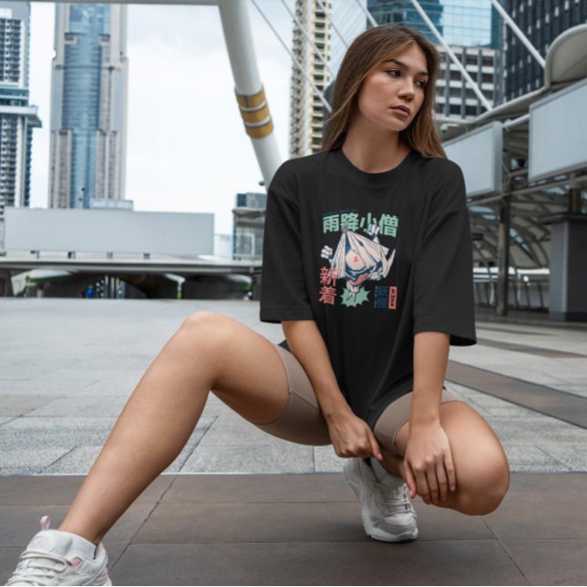 Camiseta Amefuri Kozo Japonês Yokai (Criador carregado)