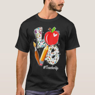 Camiseta Amei Professor Vida Apple Lápis Professor Agradeci