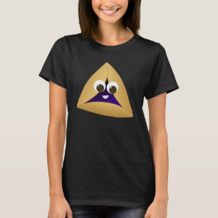Camiseta Ameixa seca feliz Hamentashen de Kawaii
