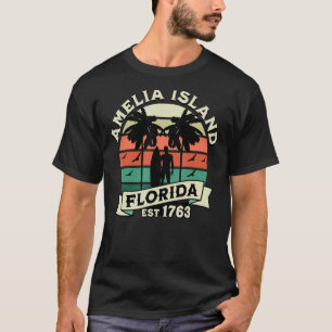 Camiseta Amelia Island Beach Surfing Summer Vacatio