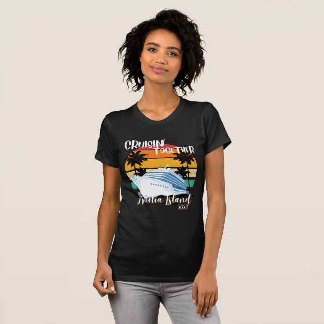 Camiseta Amelia Island Cruise 2025 Family Group Viagem (Frente Completa)