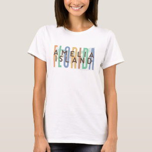 Camiseta Amelia Island Florida (Ondas de Areia)