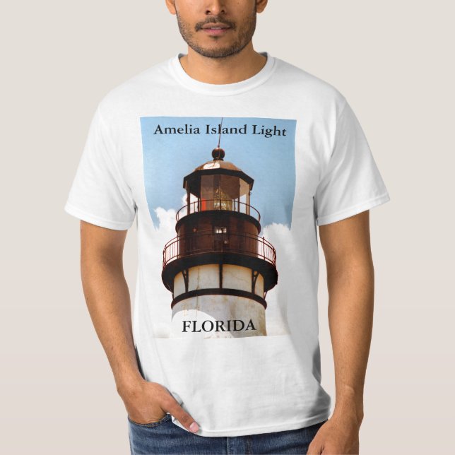 Camiseta Amelia Island Light, Flórida T-Shirt (Frente)
